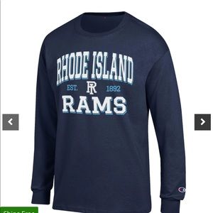 Officially Licensed University of Rhode Island Rams  Long Sleeve T-Shirt